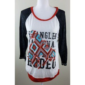 Prorodeo Gear Wrangler National Rodeo Las Vegas 2014 Burnout Shirt Size M